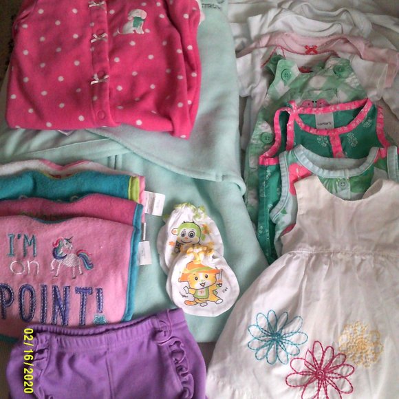 NB Baby Girl Bundle (a little bit of everything) - Picture 1 of 8